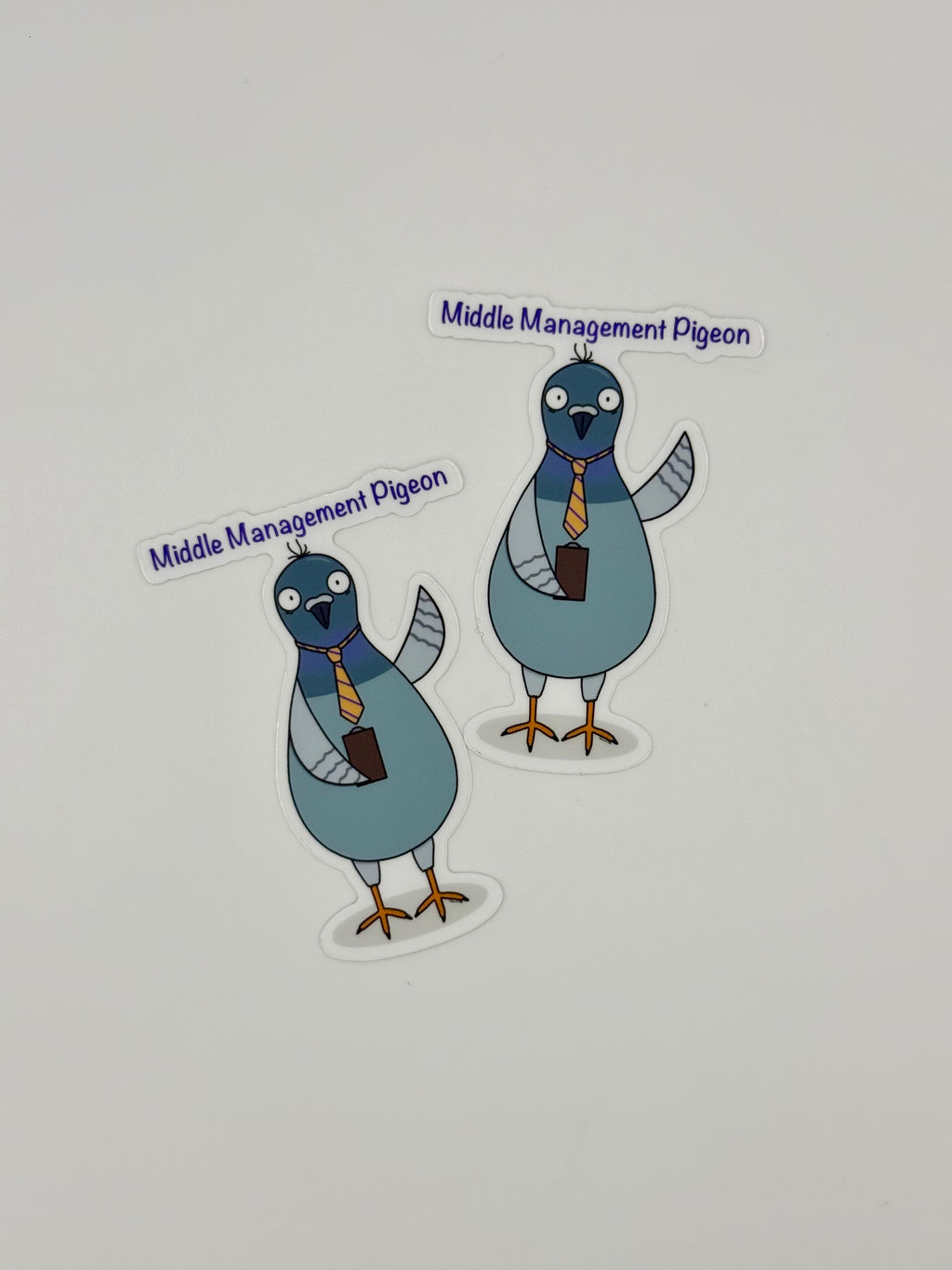 Middle Management Pigeon Sticker