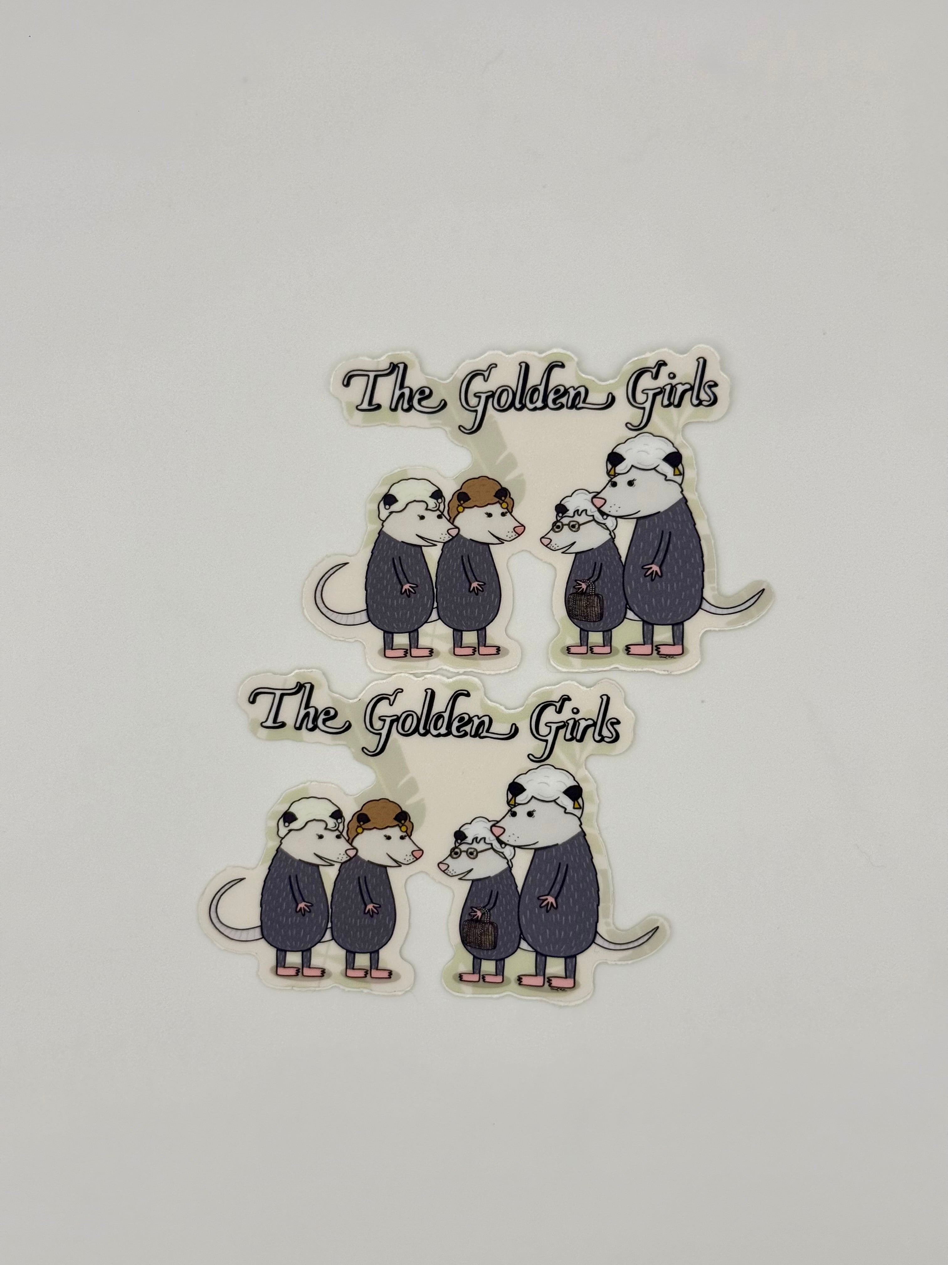 Golden Girl Opossums Sticker