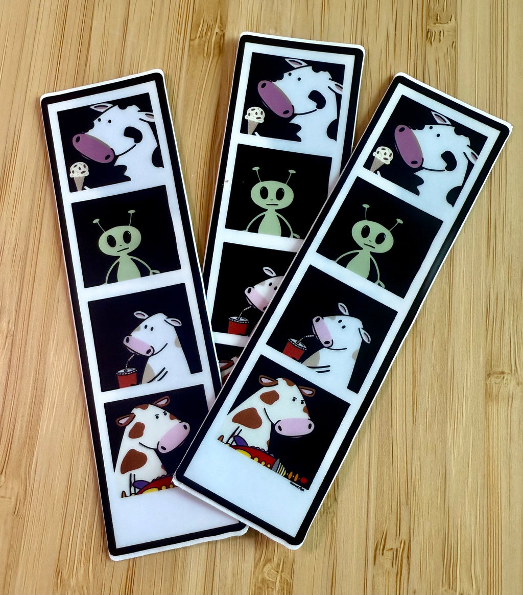 Cows & Aliens Photo Booth sticker