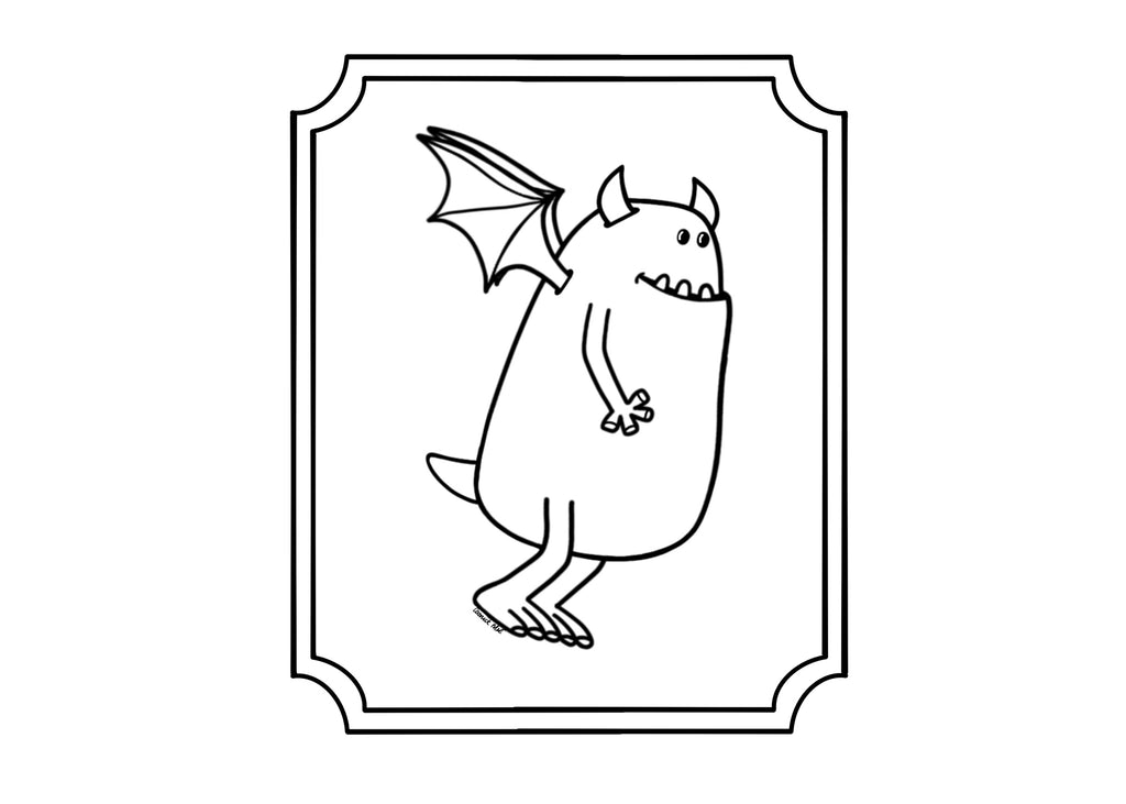 Coloring Monster Mini Prints