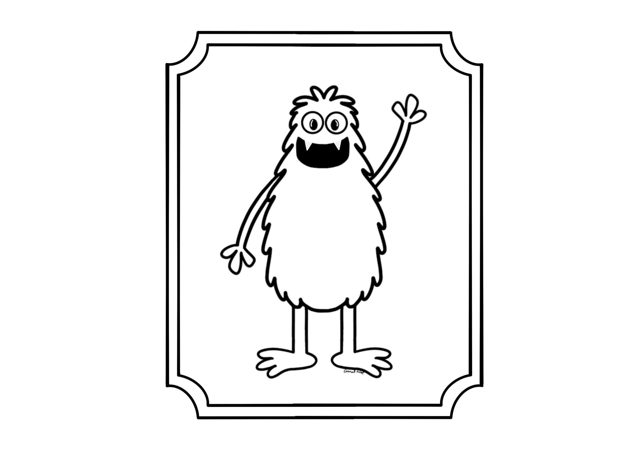 Coloring Monster Mini Prints