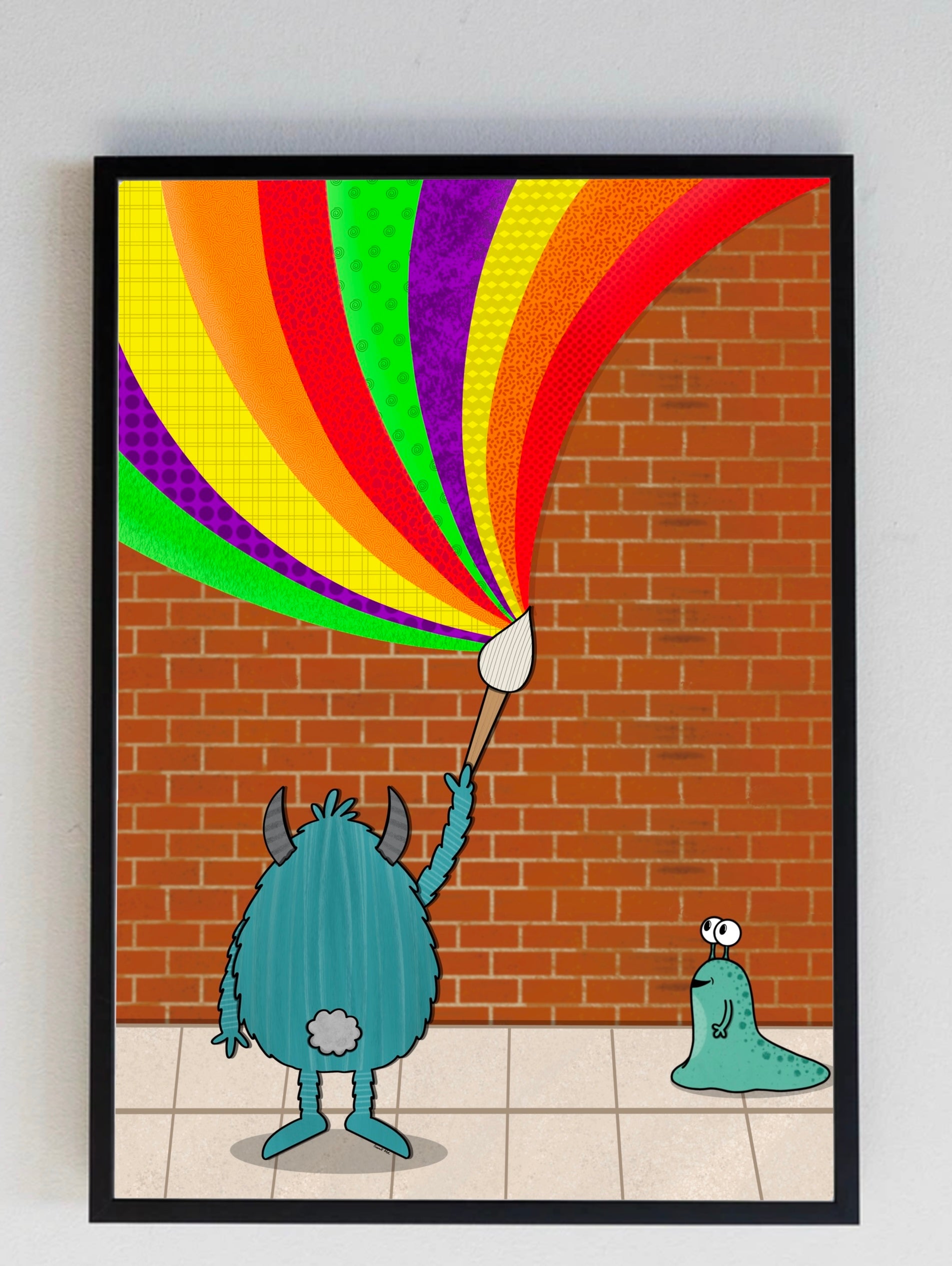 Paint Monster Print