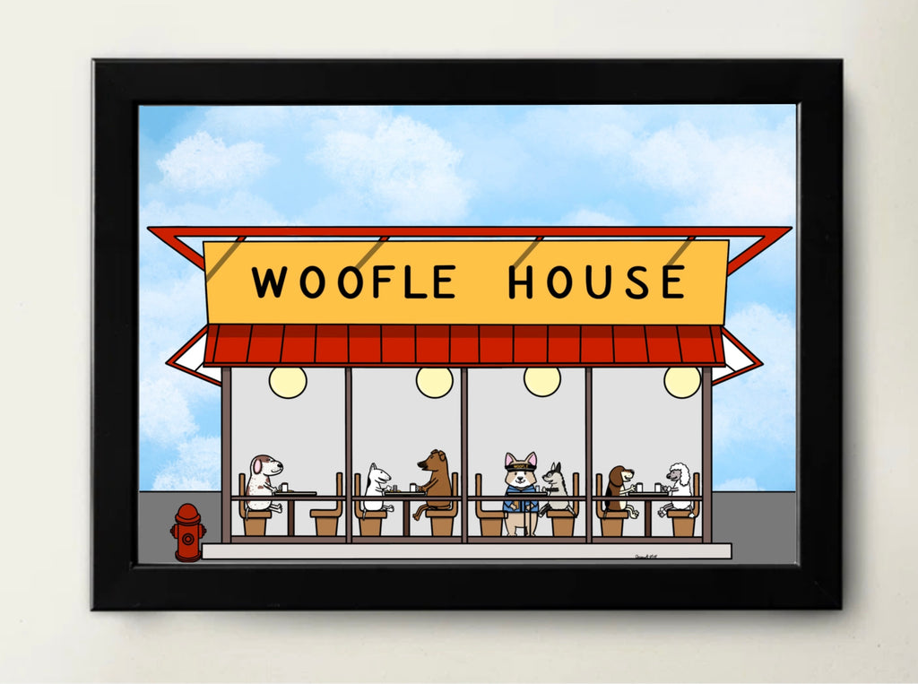Woofle House Print