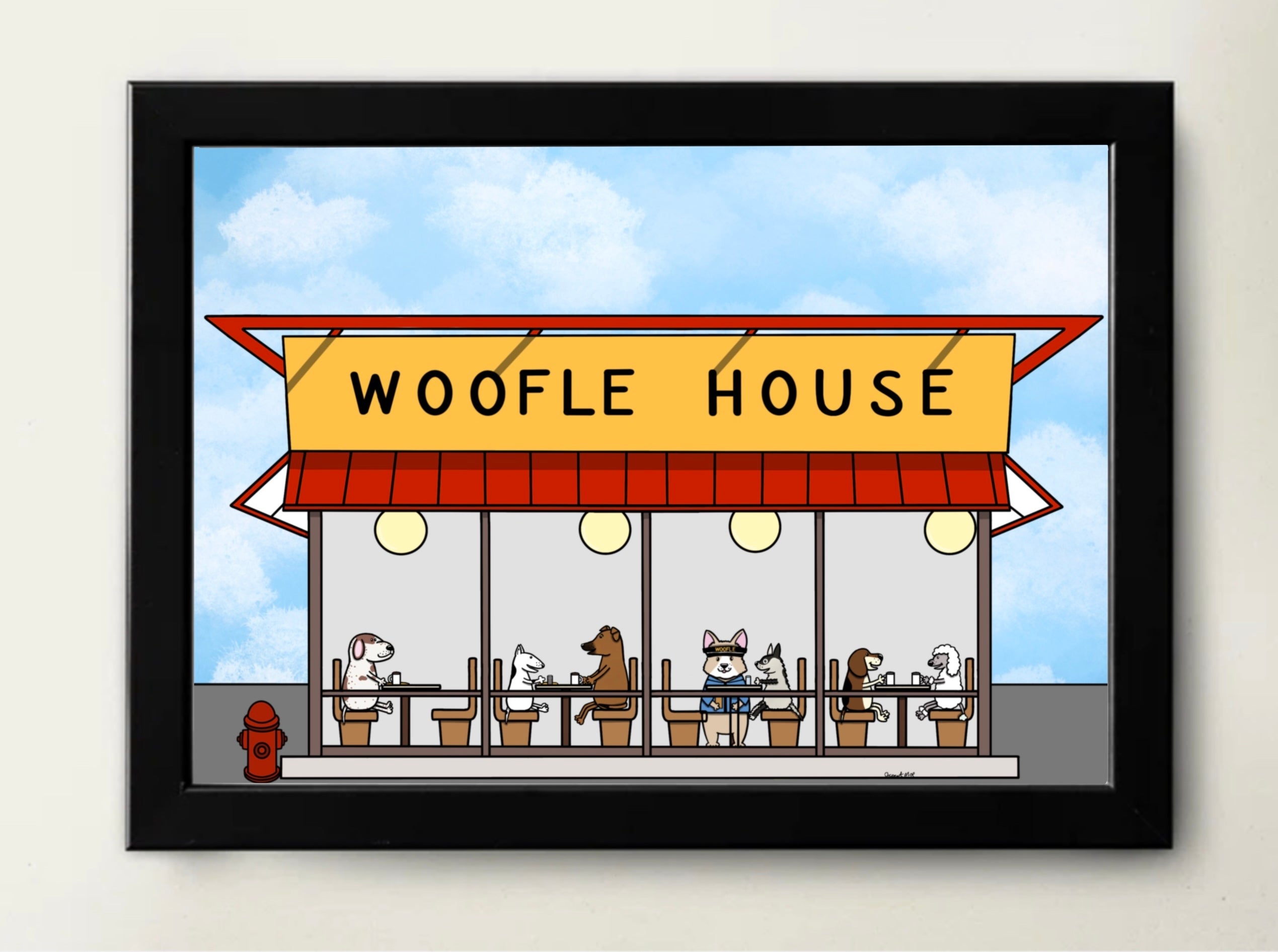 Woofle House Print