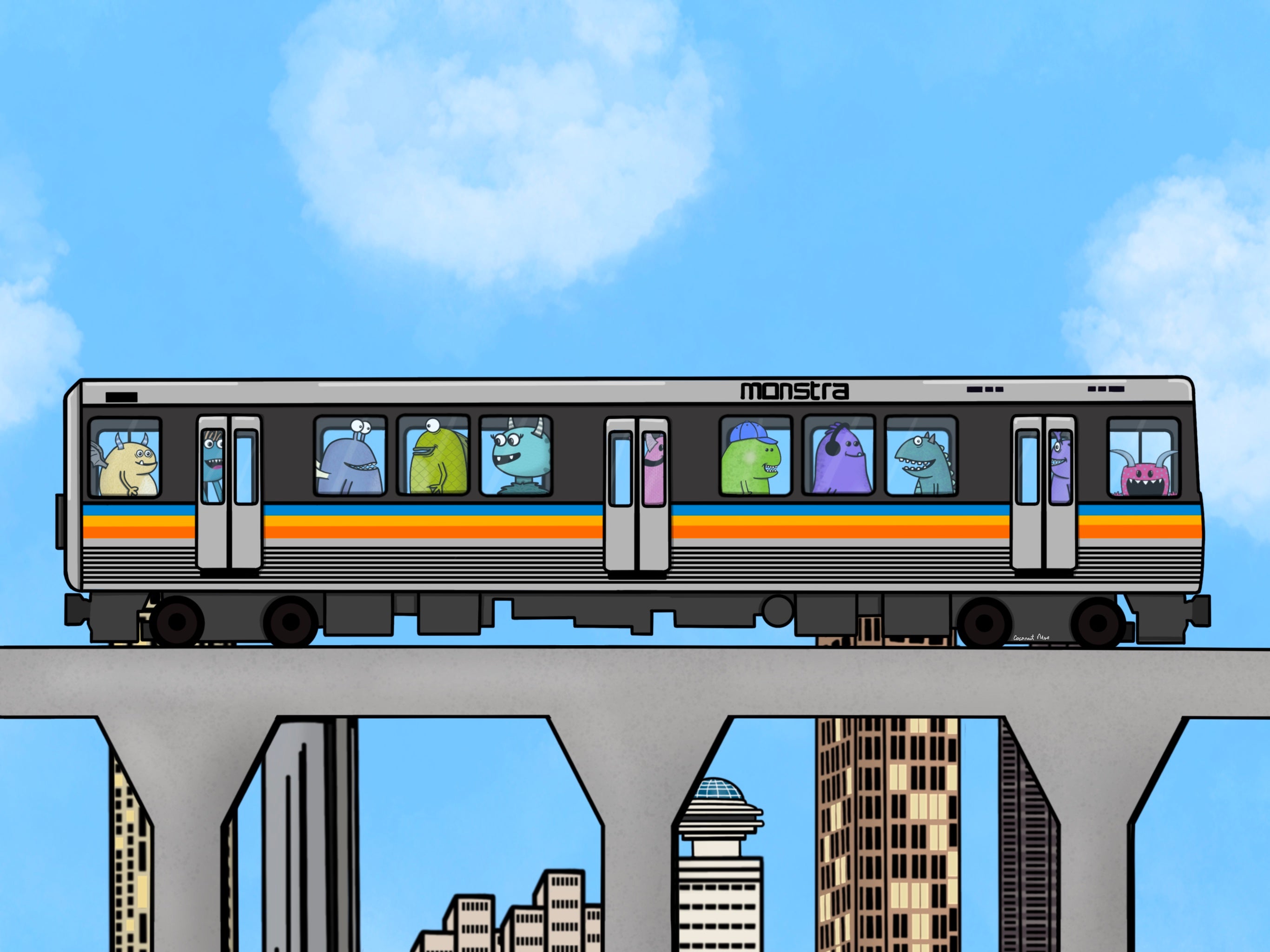 Monster Marta print