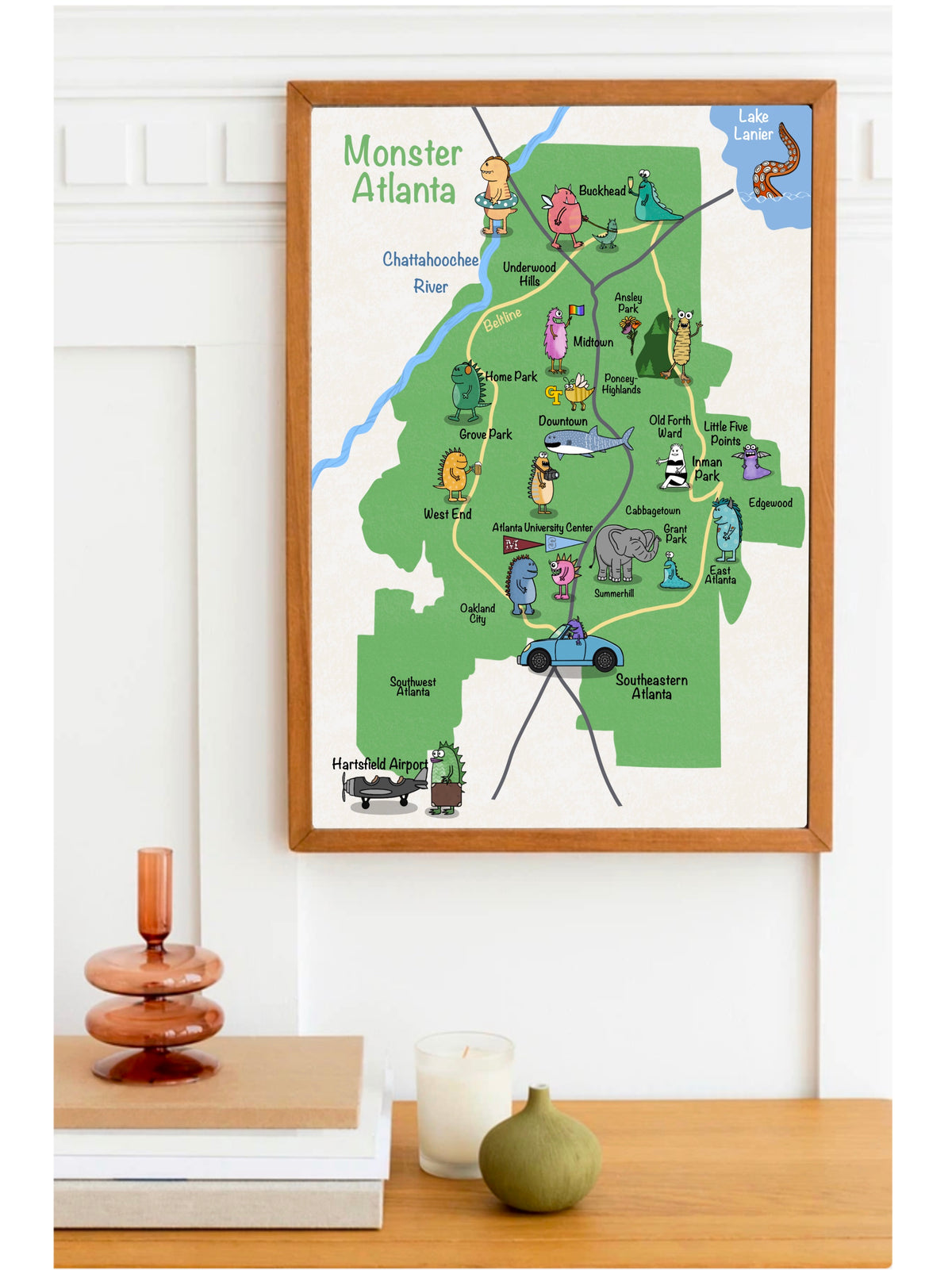 Monster Atlanta Print