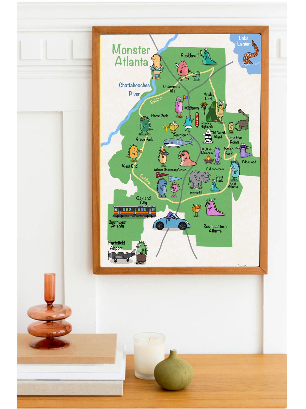 Monster Atlanta Print