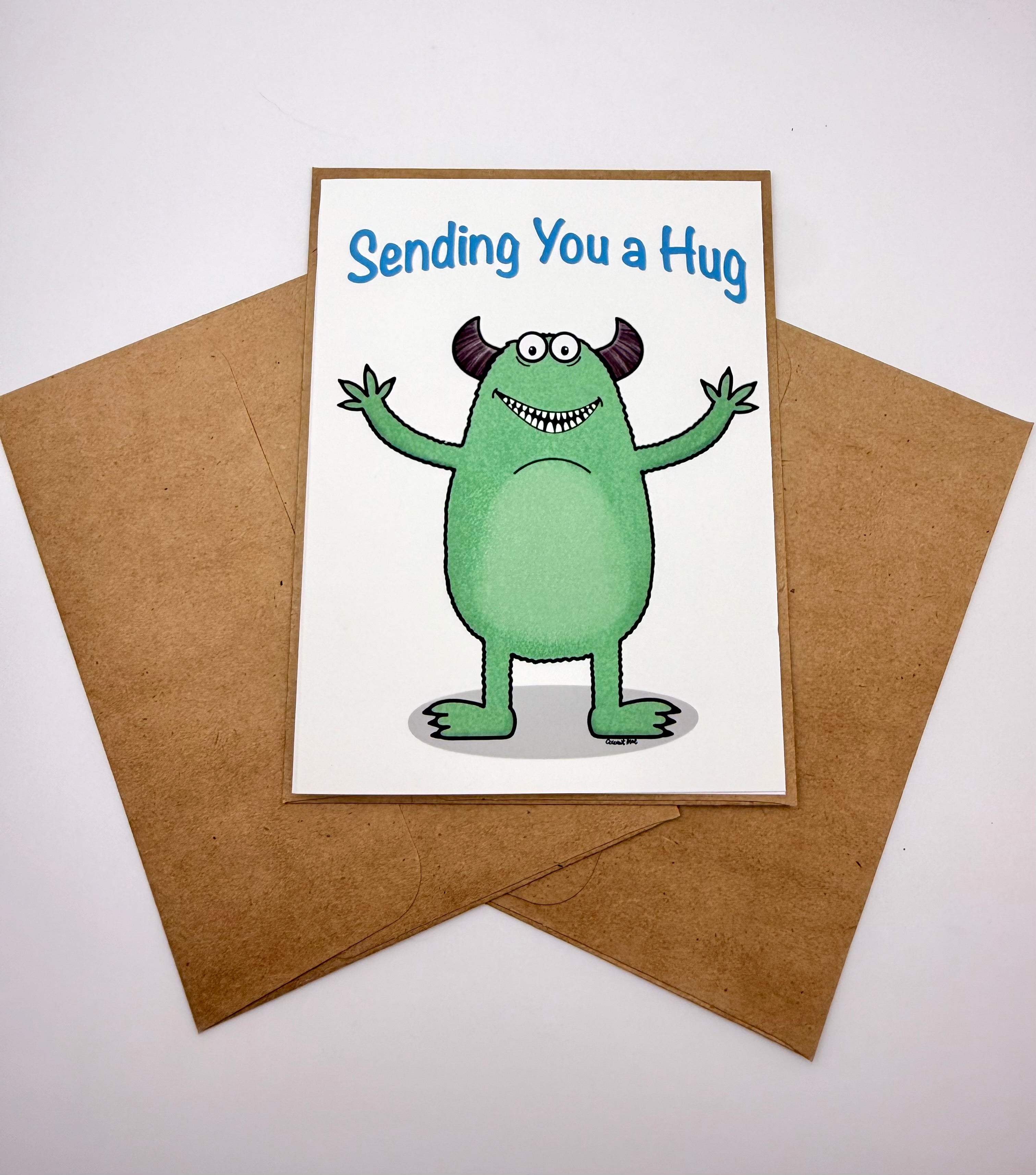 Hug Monster Card