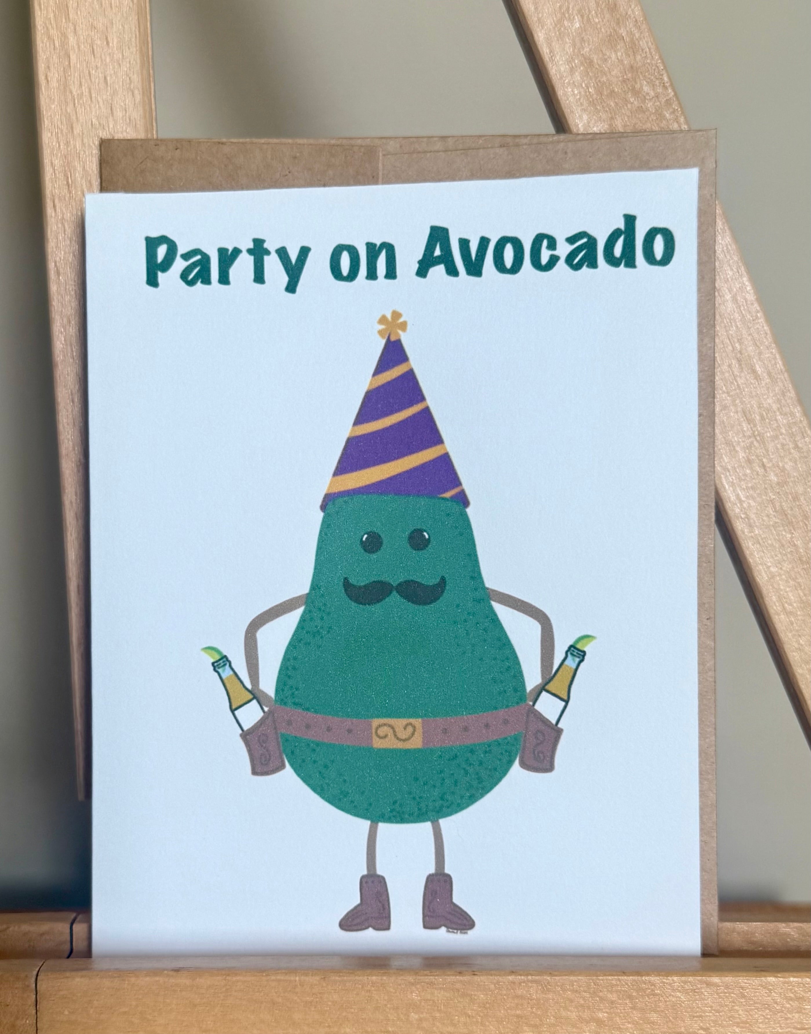 Party Avocado Card