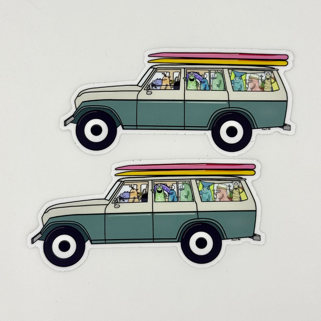 Monster Beach SUV sticker