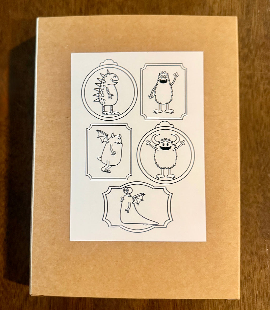 Coloring Monster Mini Prints