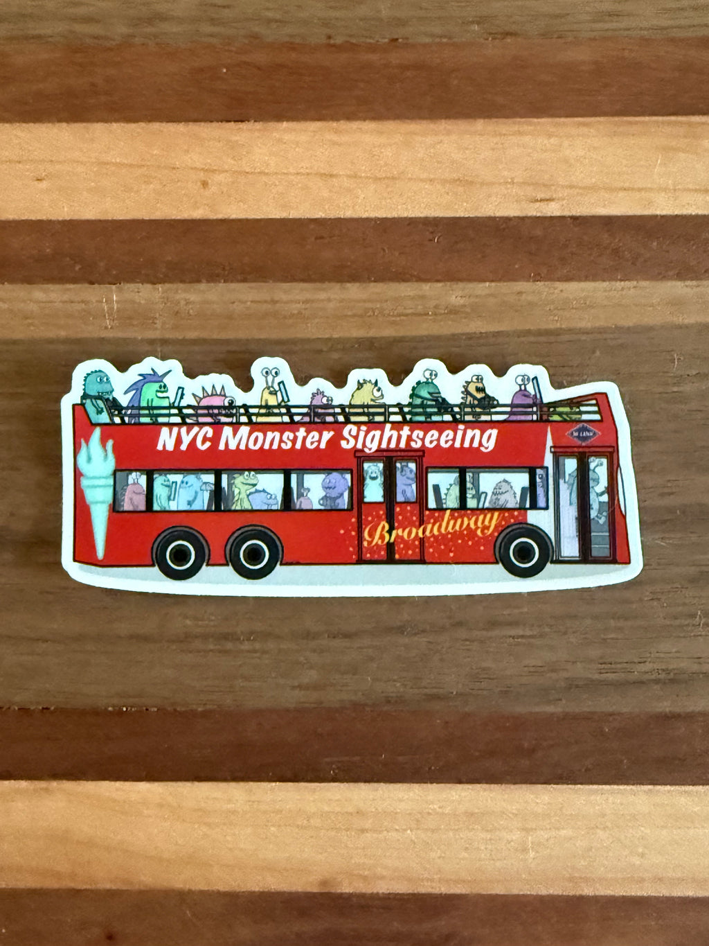 NYC Monster Bus Tour Sticker