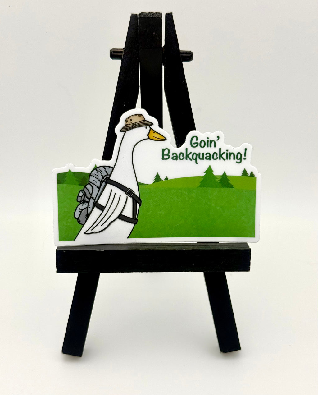 Backpacking Duck Sticker