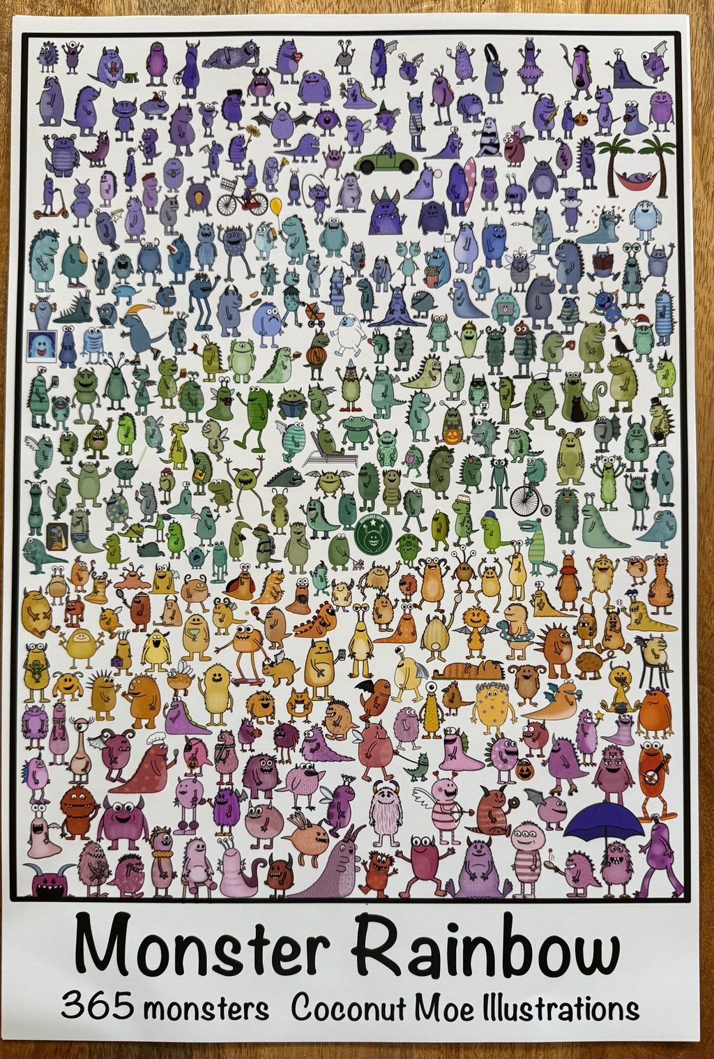 Monster Rainbow Poster
