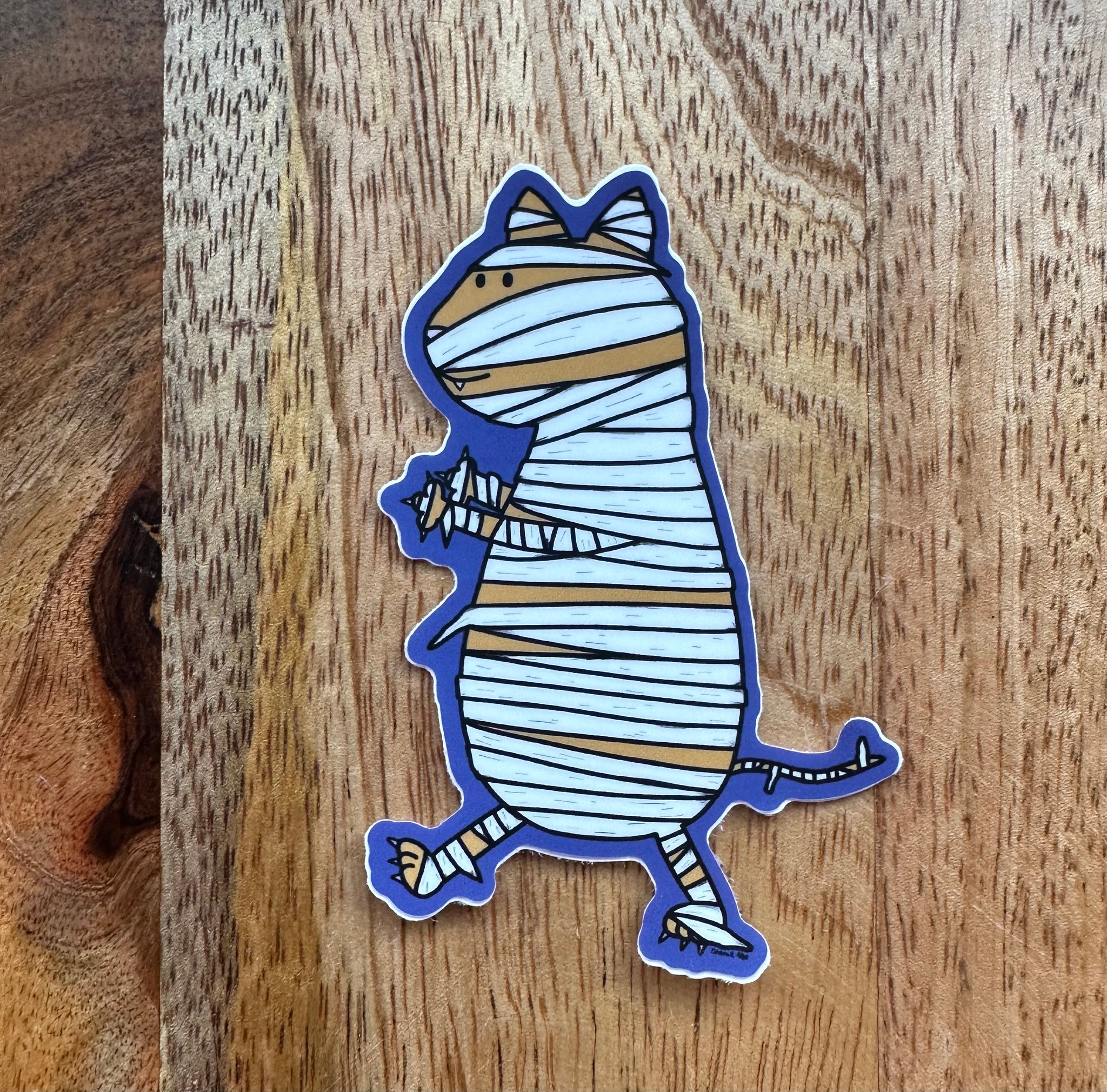Mummy cat sticker