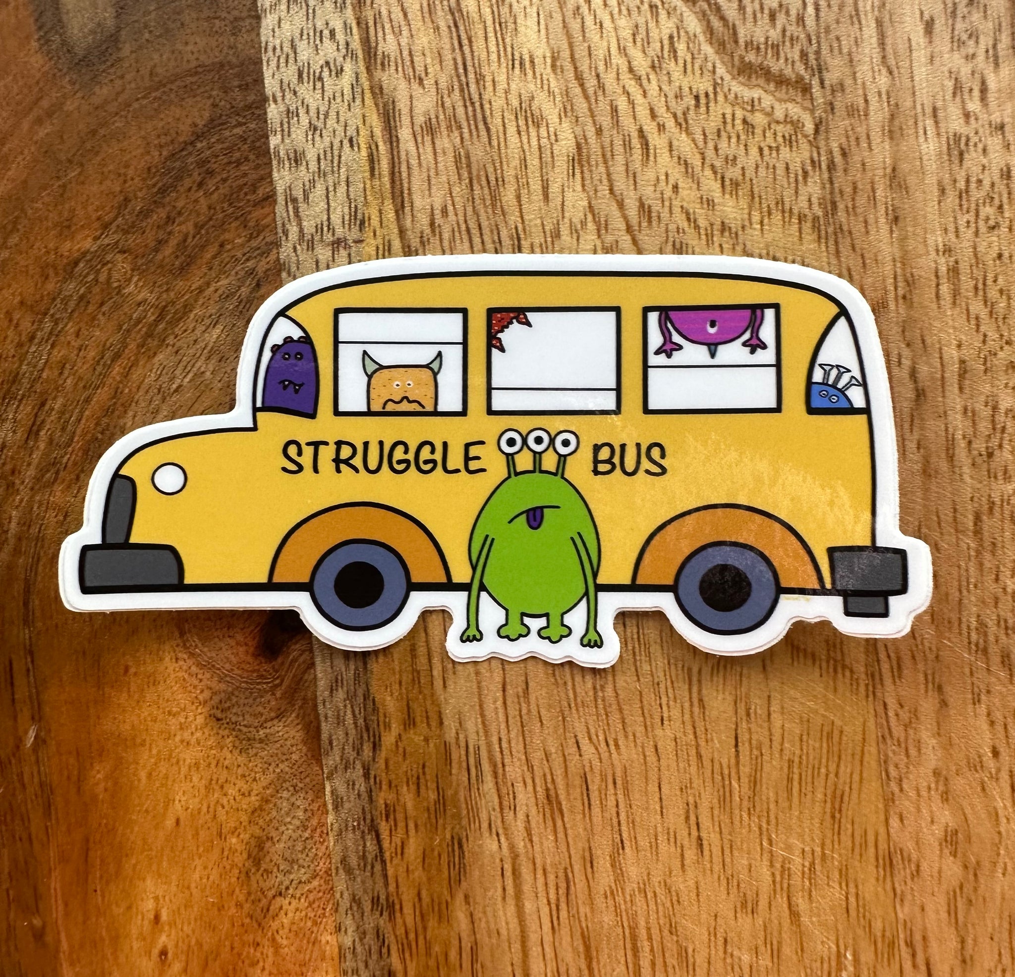 Struggle bus sticker