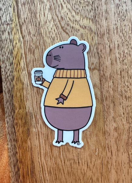 Basic capybara sticker