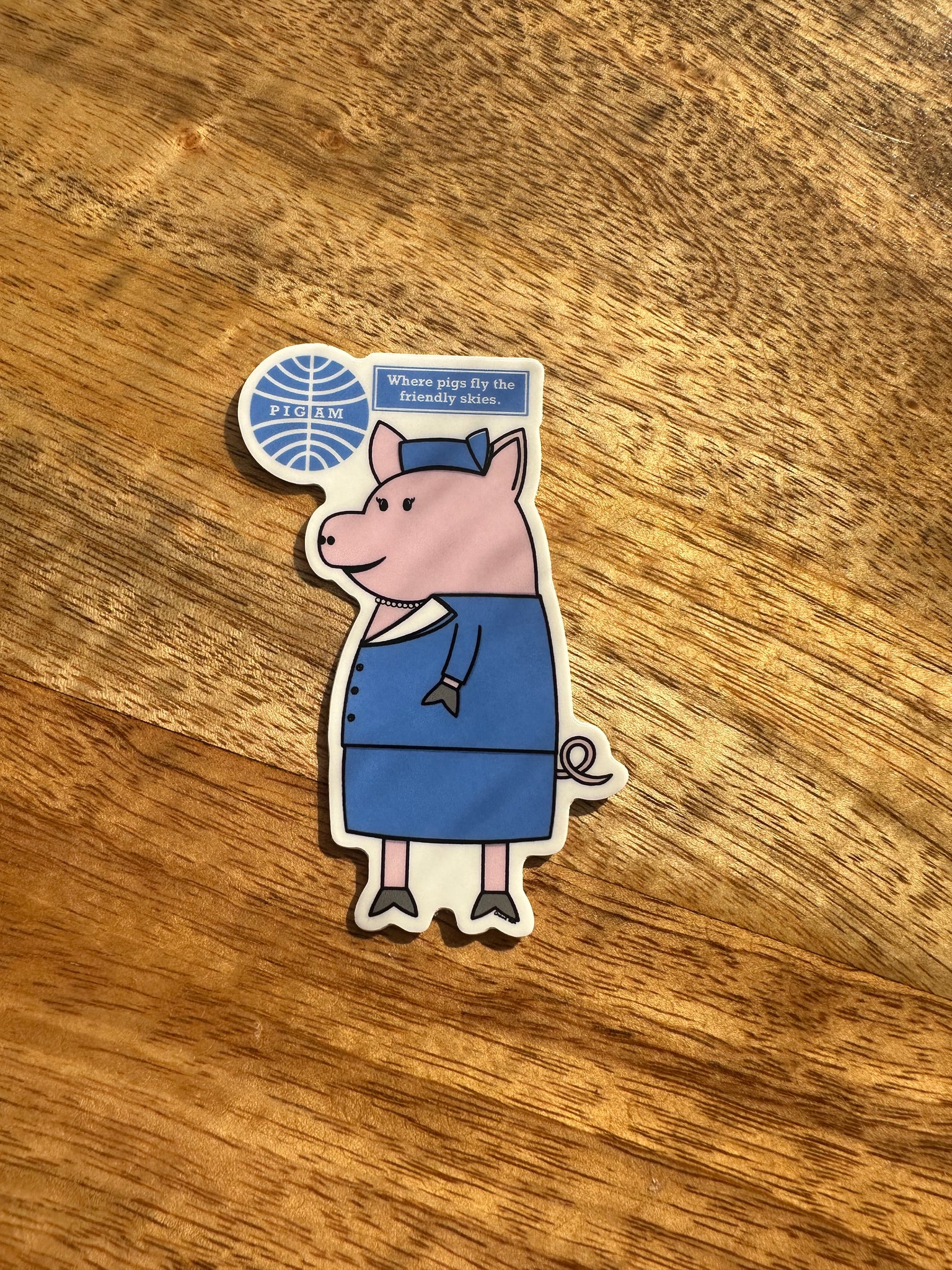 Pig Am Vinyl Sticker