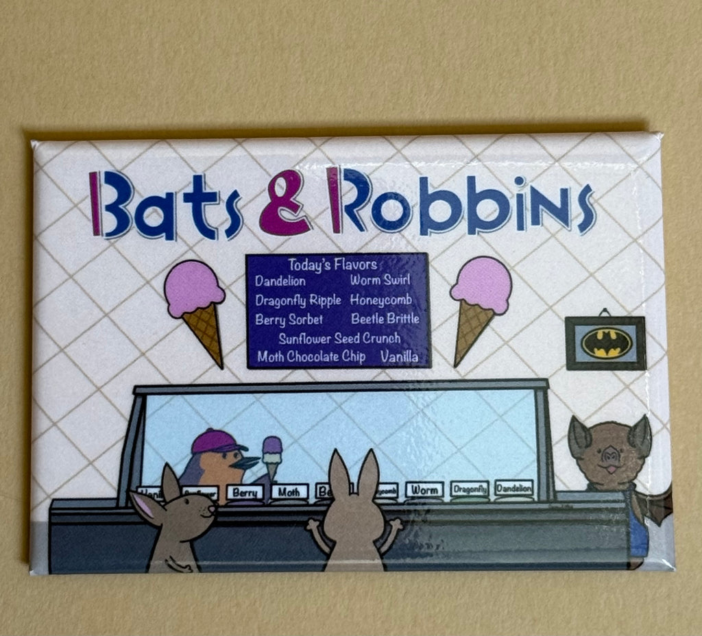 Bats and Robins Magnet