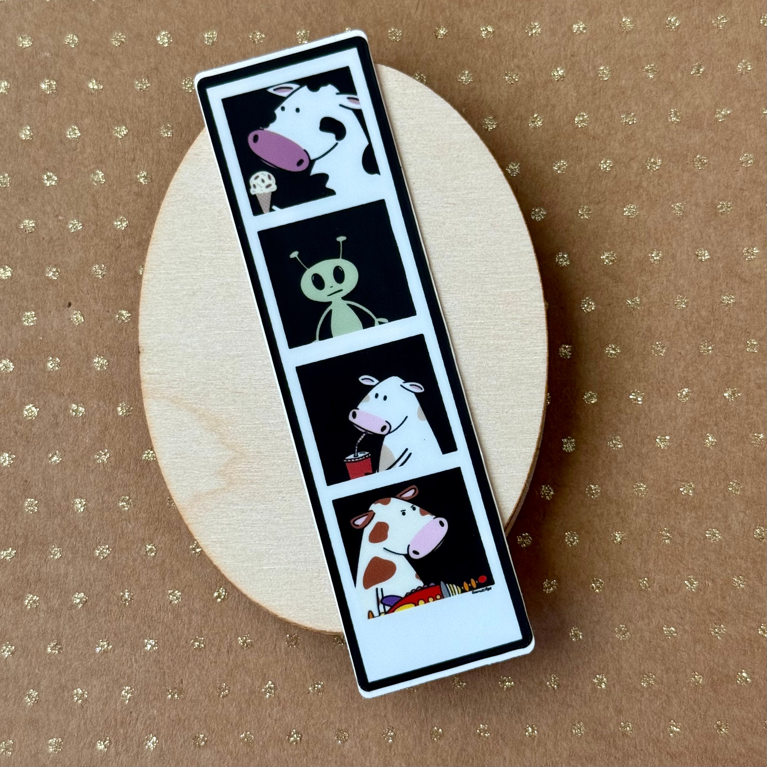 Cows & Aliens Photo Booth sticker