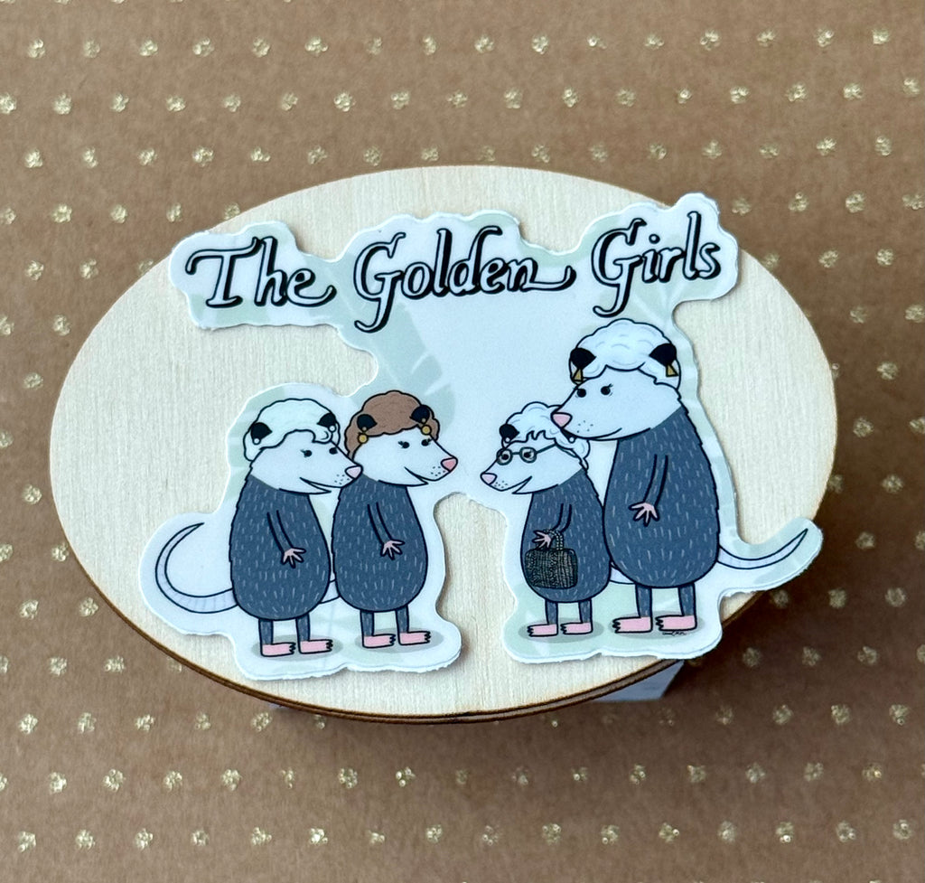 Golden Girl Opossums Sticker