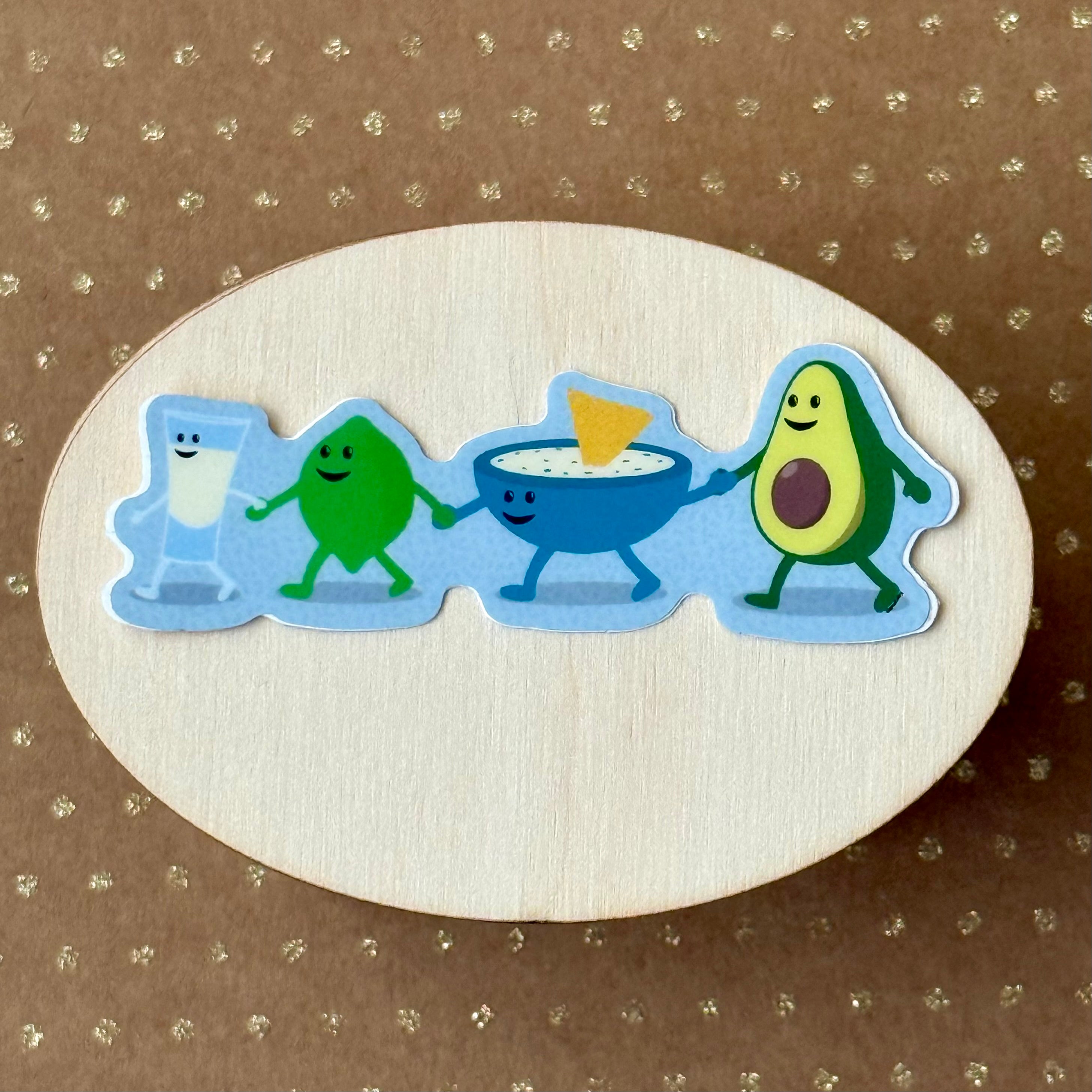 Queso and Friends Stickers