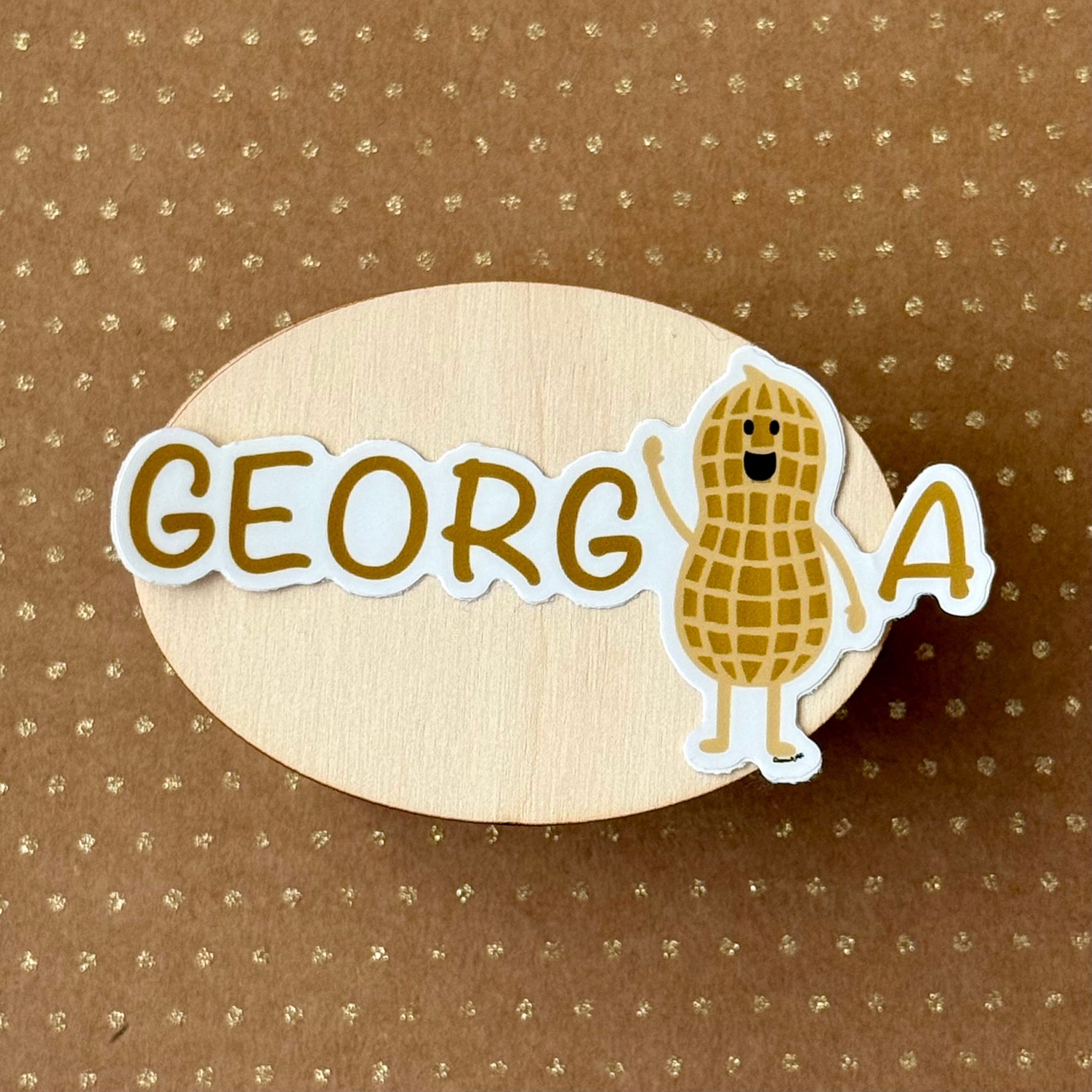 Georgia Peanut Sticker