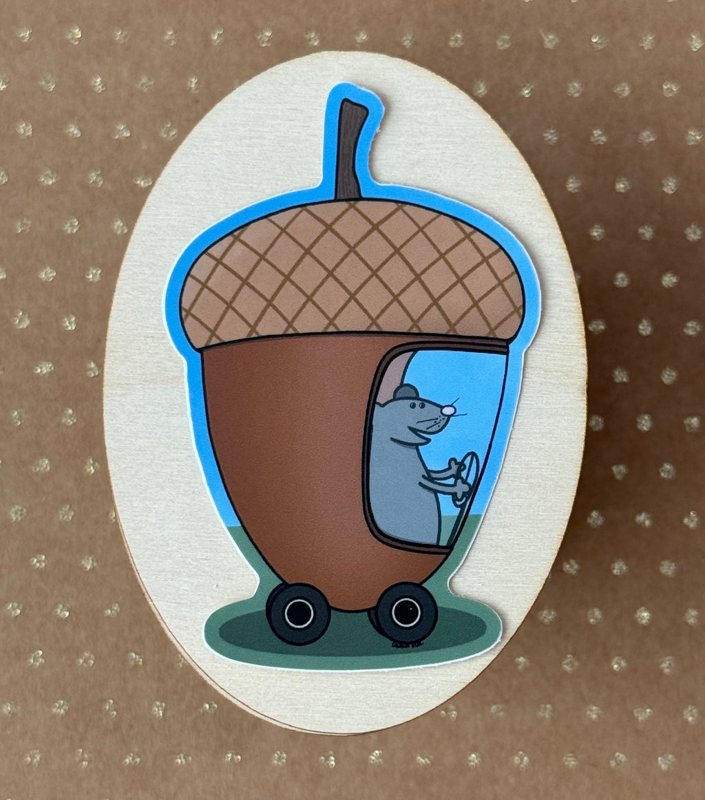 Acorn Car Sticker