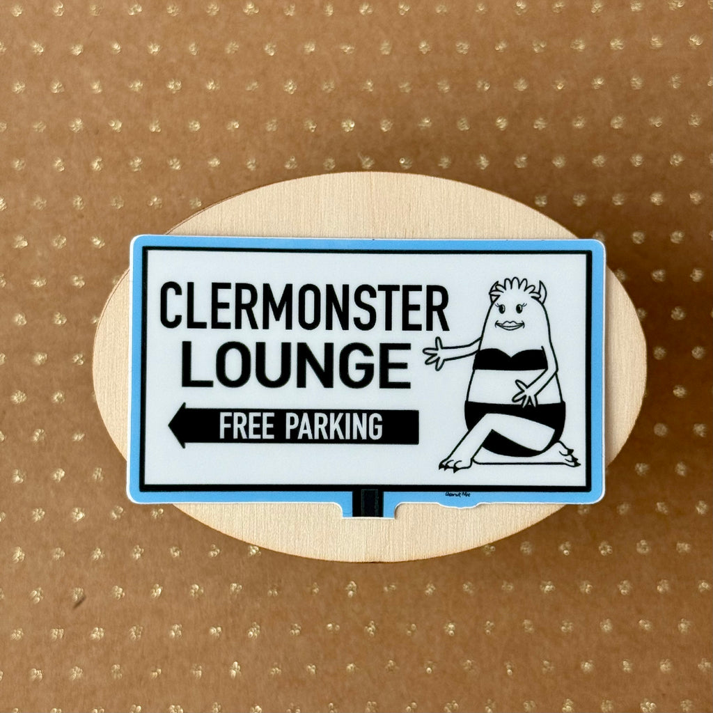 Clermonster Lounge Sticker