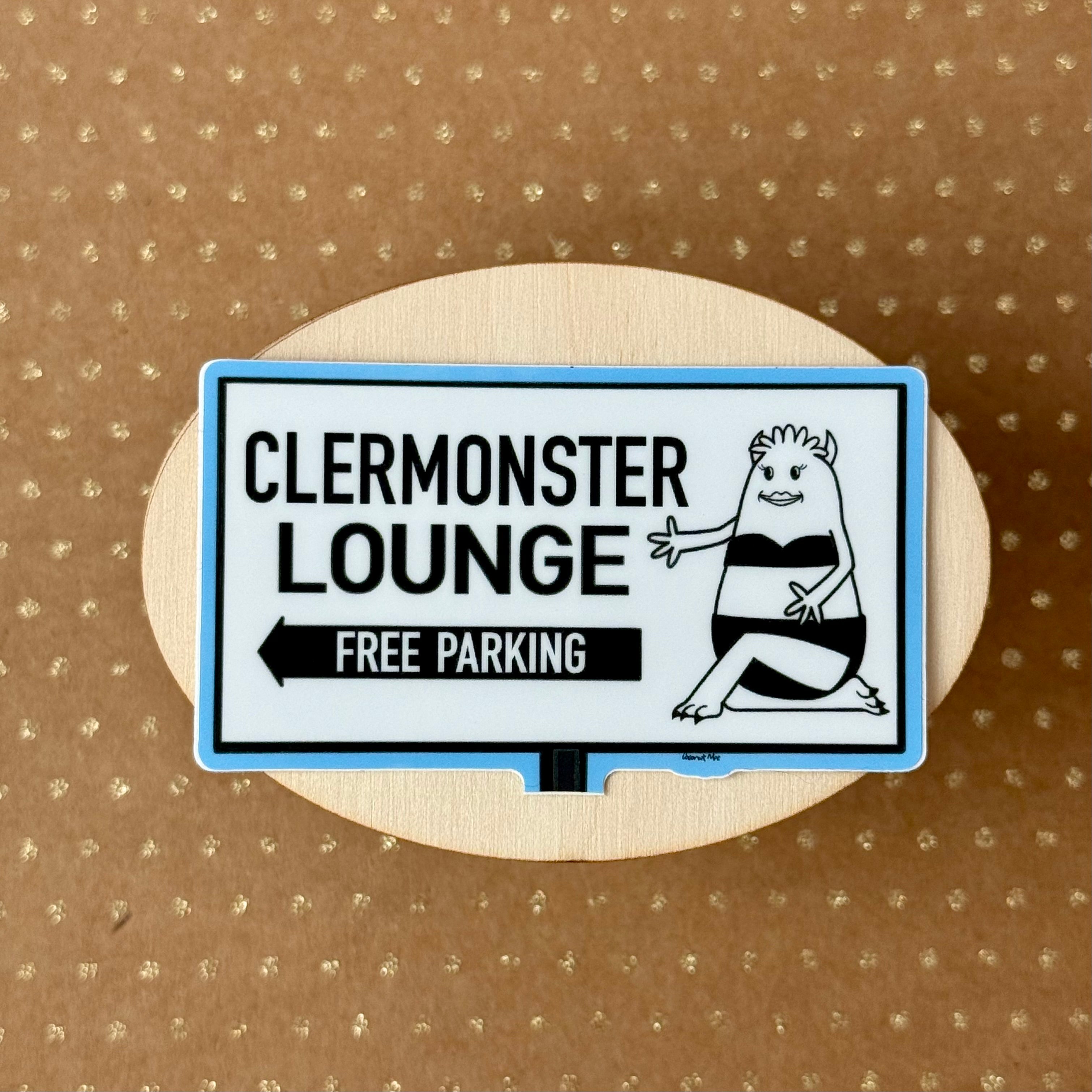 Clermonster Lounge Sticker