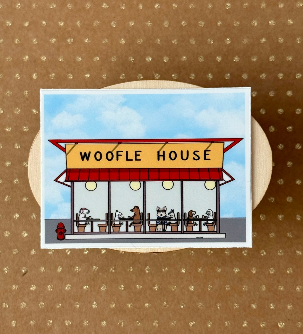 Woofle House Sticker