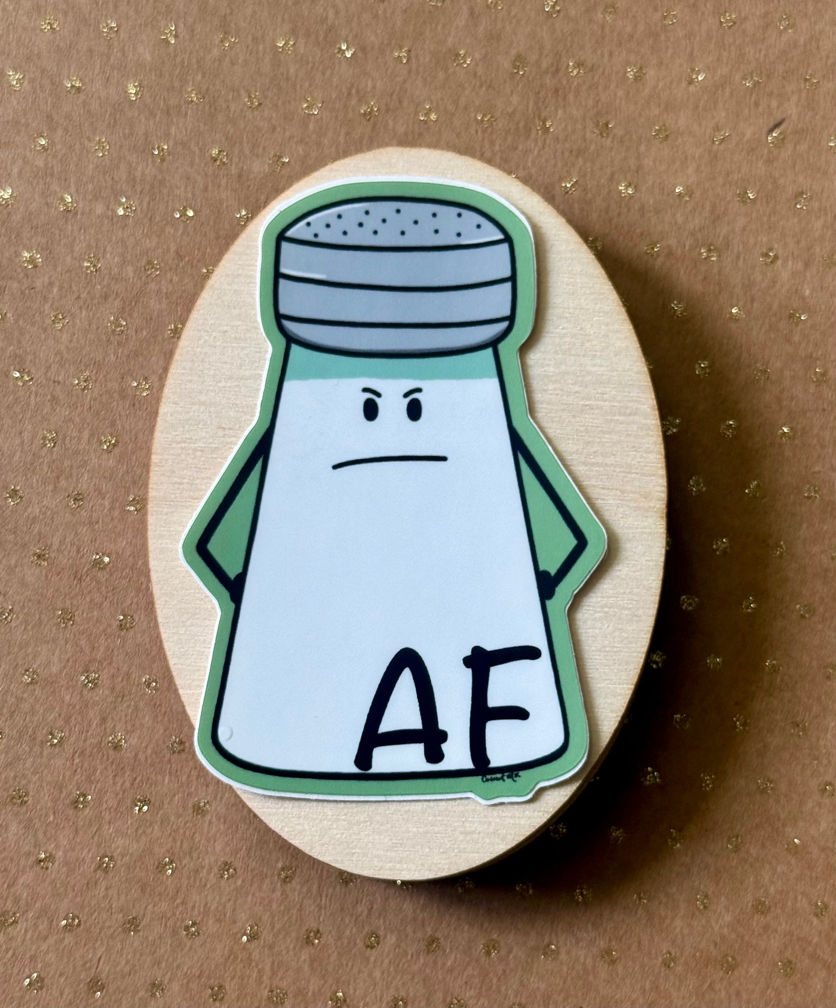 Salty AF Sticker