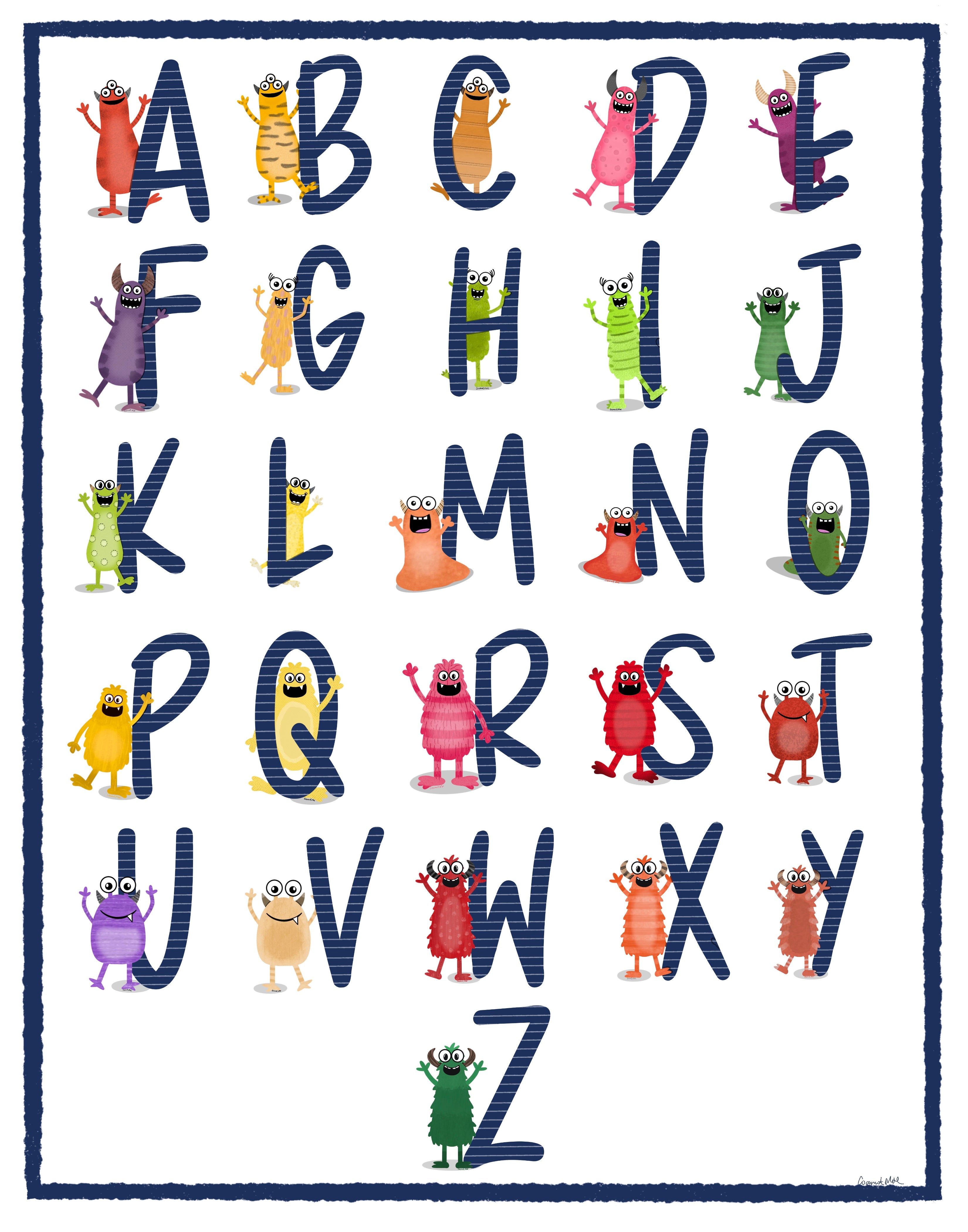 ABC Monster Prints